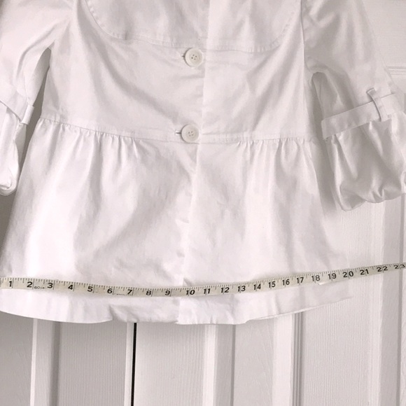 BCBGENERATION Puff Sleeve Top Jacket Lined Cotton - Picture 11 of 12